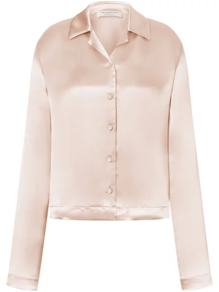 Cămașă Philosophy Di Lorenzo Serafini din satin roz