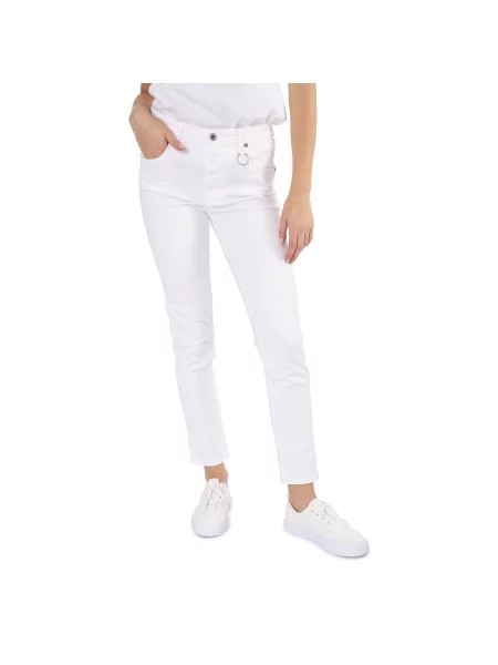 Pantaloni chino Diesel alb