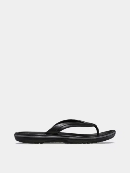 В'єтнамки Crocs CROCBAND FLIP BLK/SGY термопластичні еластомери/ева чорний