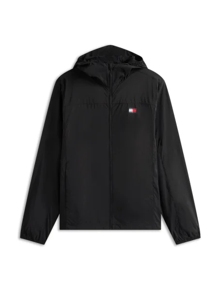 Tommy Jeans Geacă de primăvară-toamnă negru