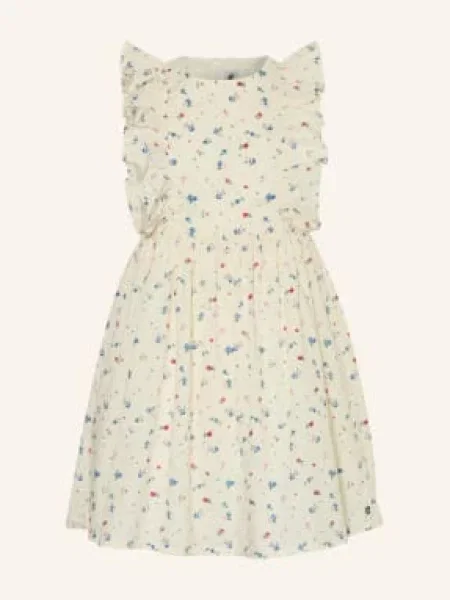 Petit Bateau Šaty S Volánky krémová / růžová modrá