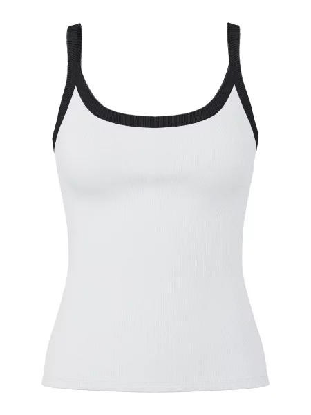 PIECES Top PCMay negru alb