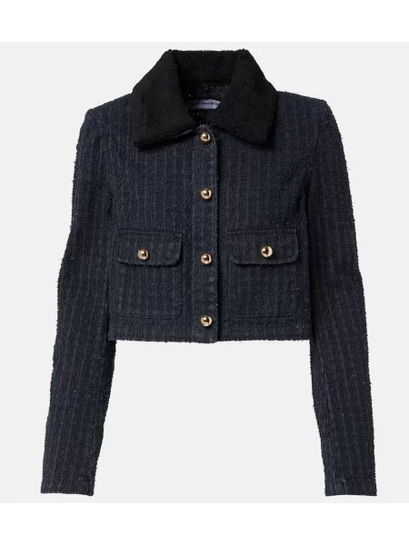 Geacă de blugi Self-portrait gri