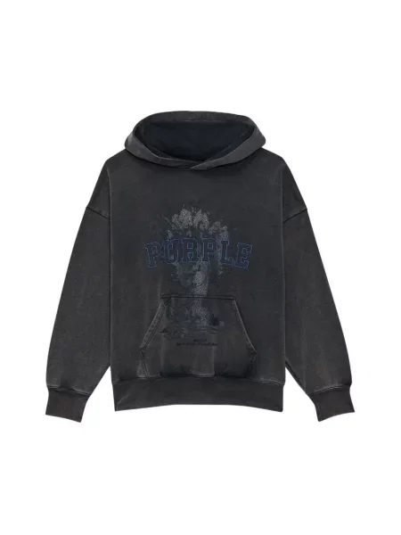 Bluza z kapturem Purple Brand z kapturem czarna
