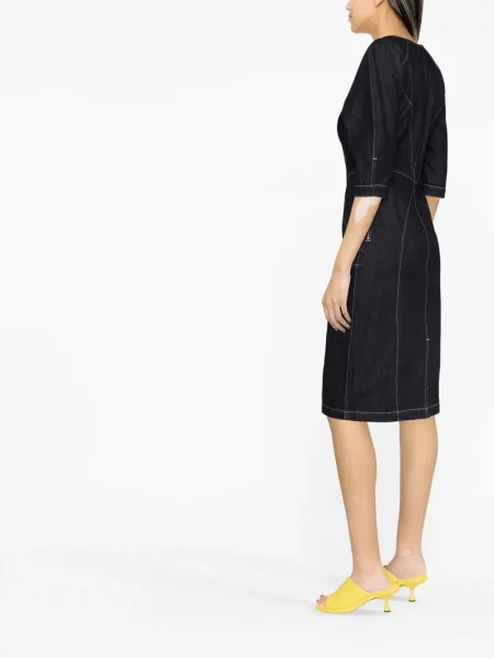 Τζιν φόρεμα Alberta Ferretti μπλε