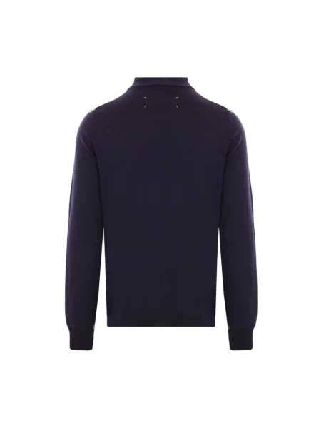 Koszulka polo Maison Margiela niebieska