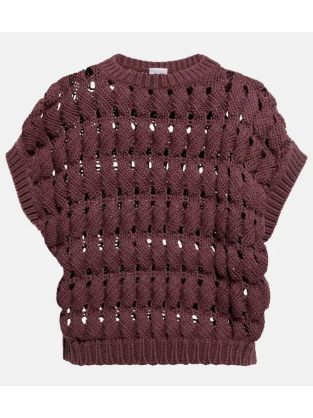 Pulover Brunello Cucinelli business roșu