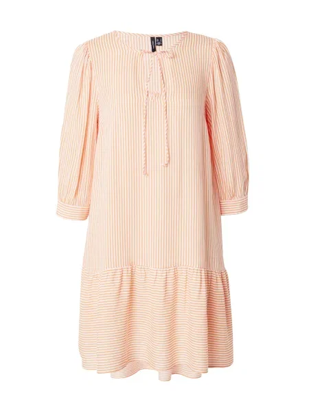 VERO MODA Šaty oranžová bílá