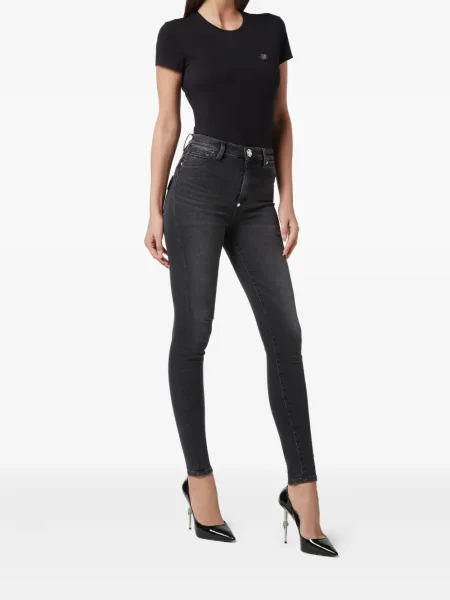 Blugi Philipp Plein stretch negru