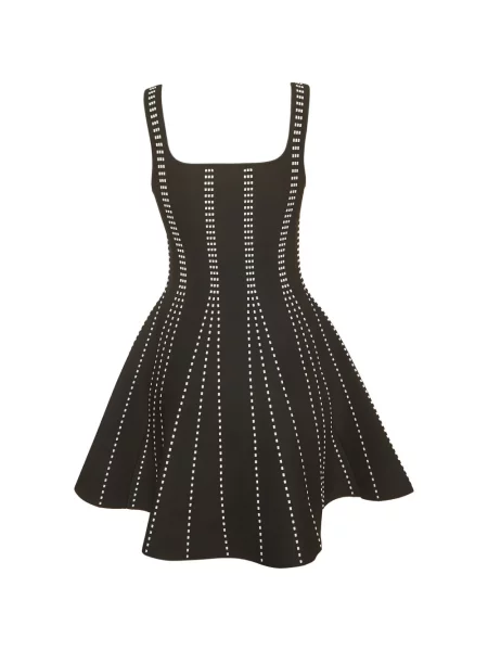 Rochie mini Maje cu dungi tricotate negru