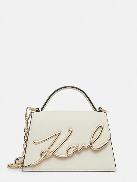 Geanta crossbody Karl Lagerfeld din piele bej