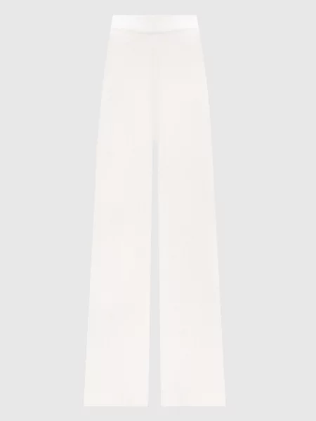 Штани кльош Khloe з кашеміром Lisa Yang білі