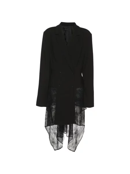 Marynarka Bcbg Max Azria koronkowa dwurzędowa czarna