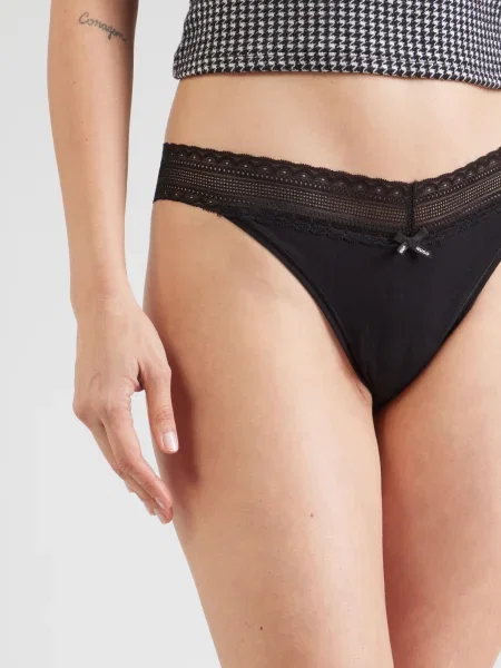 HUGO Tanga TRIPLET' negru