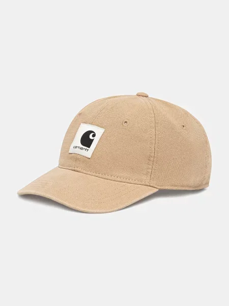 Καμβάς σκούφος Carhartt Wip καφέ