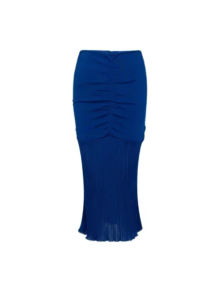 Spódnica midi Tom Ford do kolan niebieska