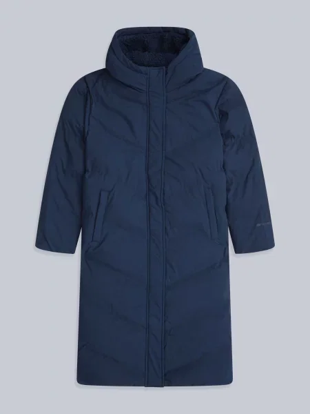 Cocoon — ocieplana kurtka z podszewką typu Borg Navy granatowa