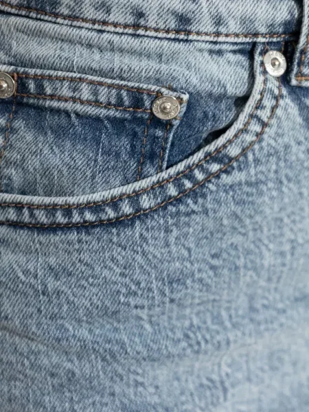 Fustă din denim Gestuz cu talie înaltă albastru