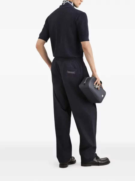 Μεταξωτό polo Dolce & Gabbana μπλε