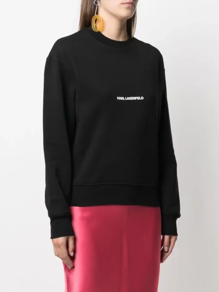 Hanorac Karl Lagerfeld cu imagine negru