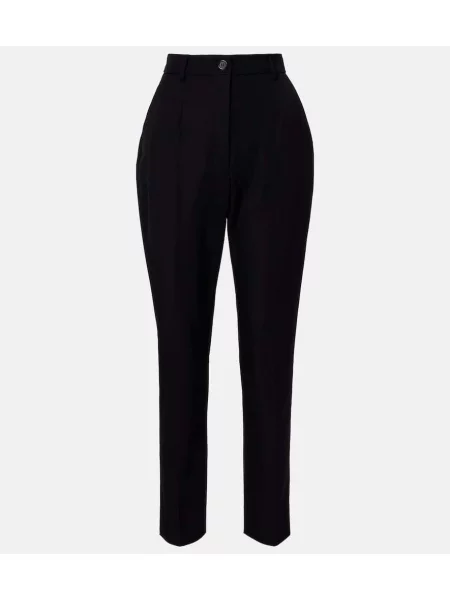 Pantaloni Dolce&gabbana de lână negru