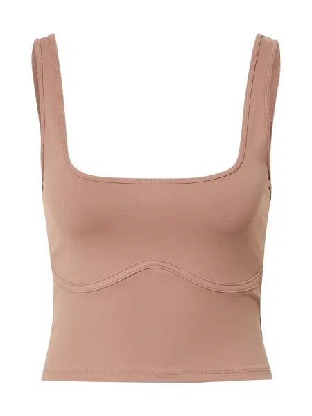 Abercrombie & Fitch Top deschis maro