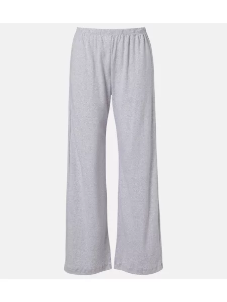 Pantaloni sport Leset din jerseu gri