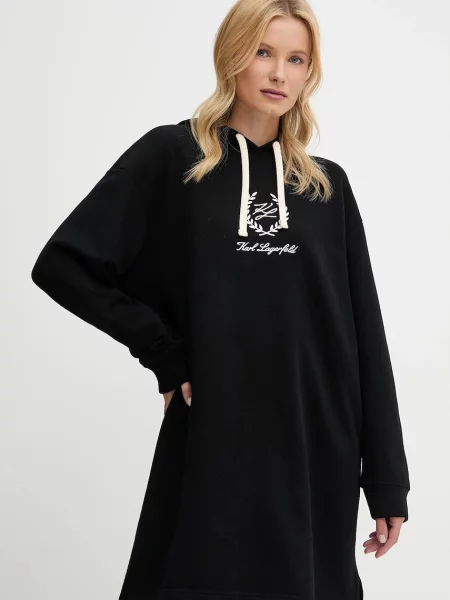 Karl Lagerfeld sukienka mini oversize czarny