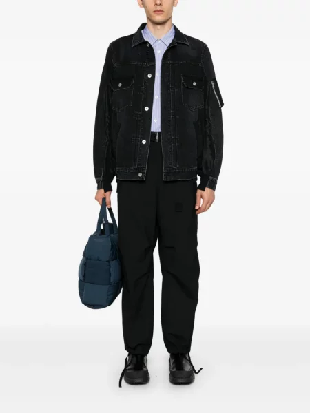 Cargo stiliaus kelnės Sacai juoda
