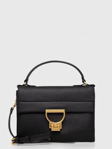 Шкіряна сумочка Coccinelle Arlettis фіолетовий