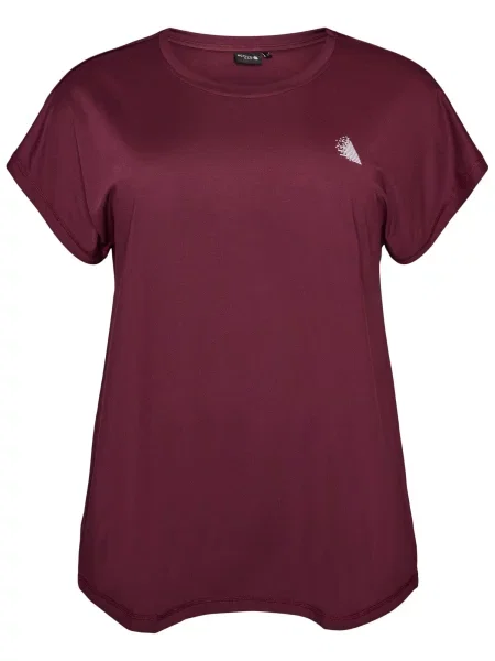 Active by Zizzi Tricou Abasic vin roșu