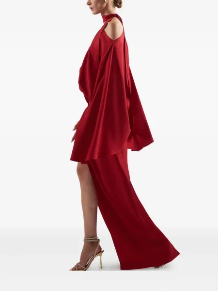 Rochie maxi Taller Marmo cu crăpătură de costum roșu