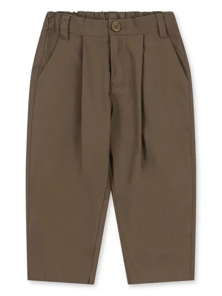 Konges Sløjd kalhoty CHIM CHINOS GOTS hnědé