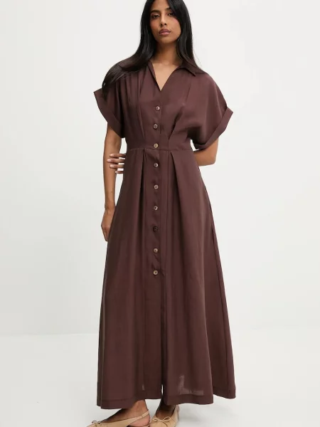 Answear Lab rochie maxi evazati maro