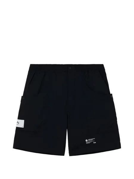 Pantaloni scurți Izzue cu buzunare cu clapetă negru