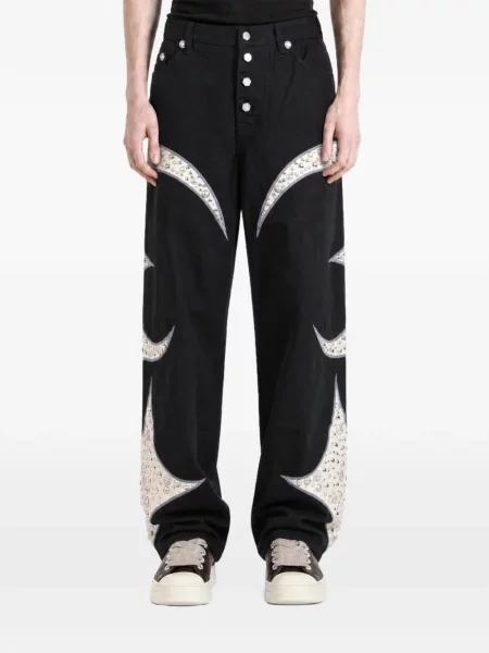 Blugi Thug Club cu tepi negru