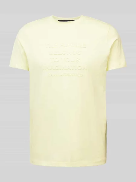 T-shirt z detalem z logo Karl Lagerfeld