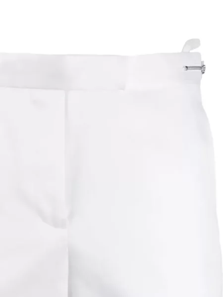 Pantaloni scurți Helmut Lang cu talie înaltă din satin alb