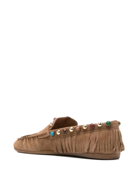 Pantofi loafer Bibi Lou cu franjuri