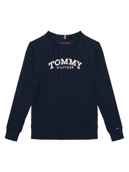 Tommy Hilfiger Megztinis Graphic D Tamsiai mėlyna