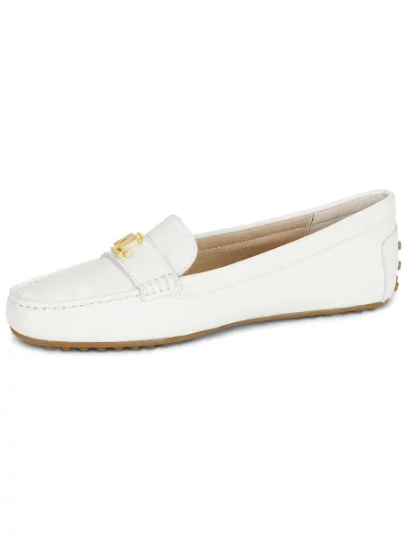 Mokasíny Lauren Ralph Lauren biela