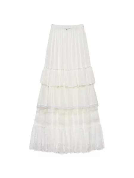 Spódnica maxi Aniye By z falbankami koronkowa