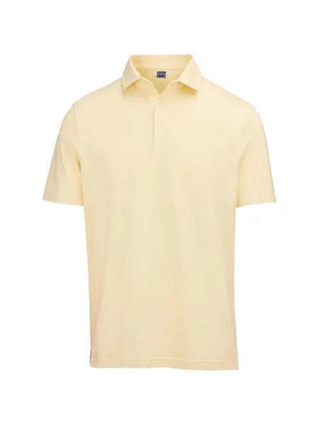 Scurt tricou polo Fedeli galben