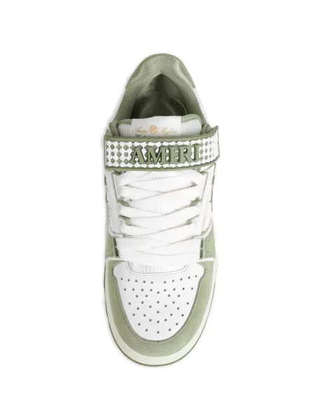 Sneakerși Amiri cu șireturi din dantelă verde