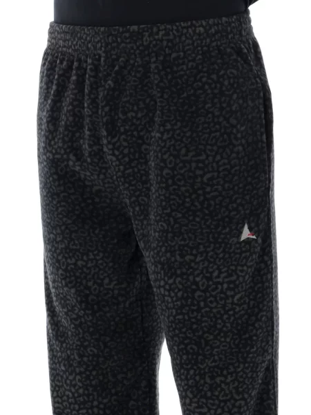 Pantaloni Roa cu imagine cu model leopard alergare negru