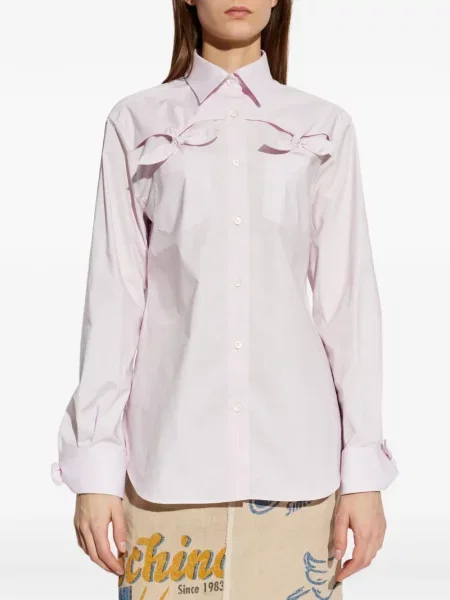 Koszula Moschino z kokardką różowa