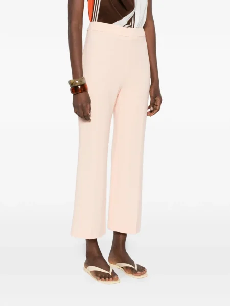 Pantaloni Etro cu picior lat roz