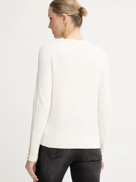 Tommy Hilfiger sweter z bawełną beżowy