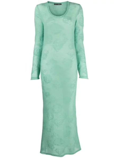 Rochie maxi Marco Rambaldi tricotate de costum verde