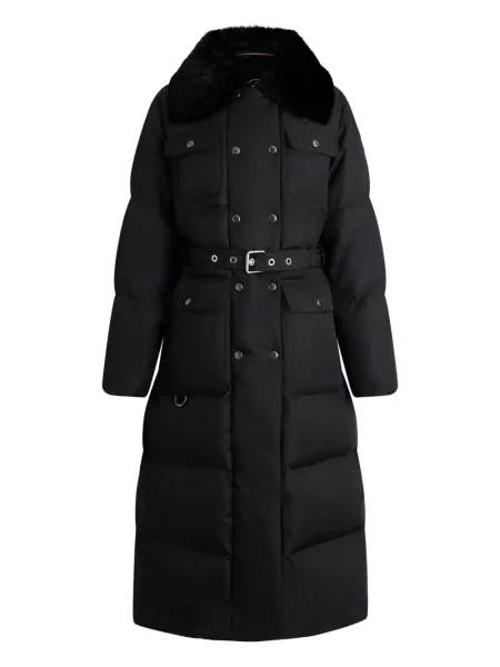 Kołnierzykowy płaszcz Fusalp czarny